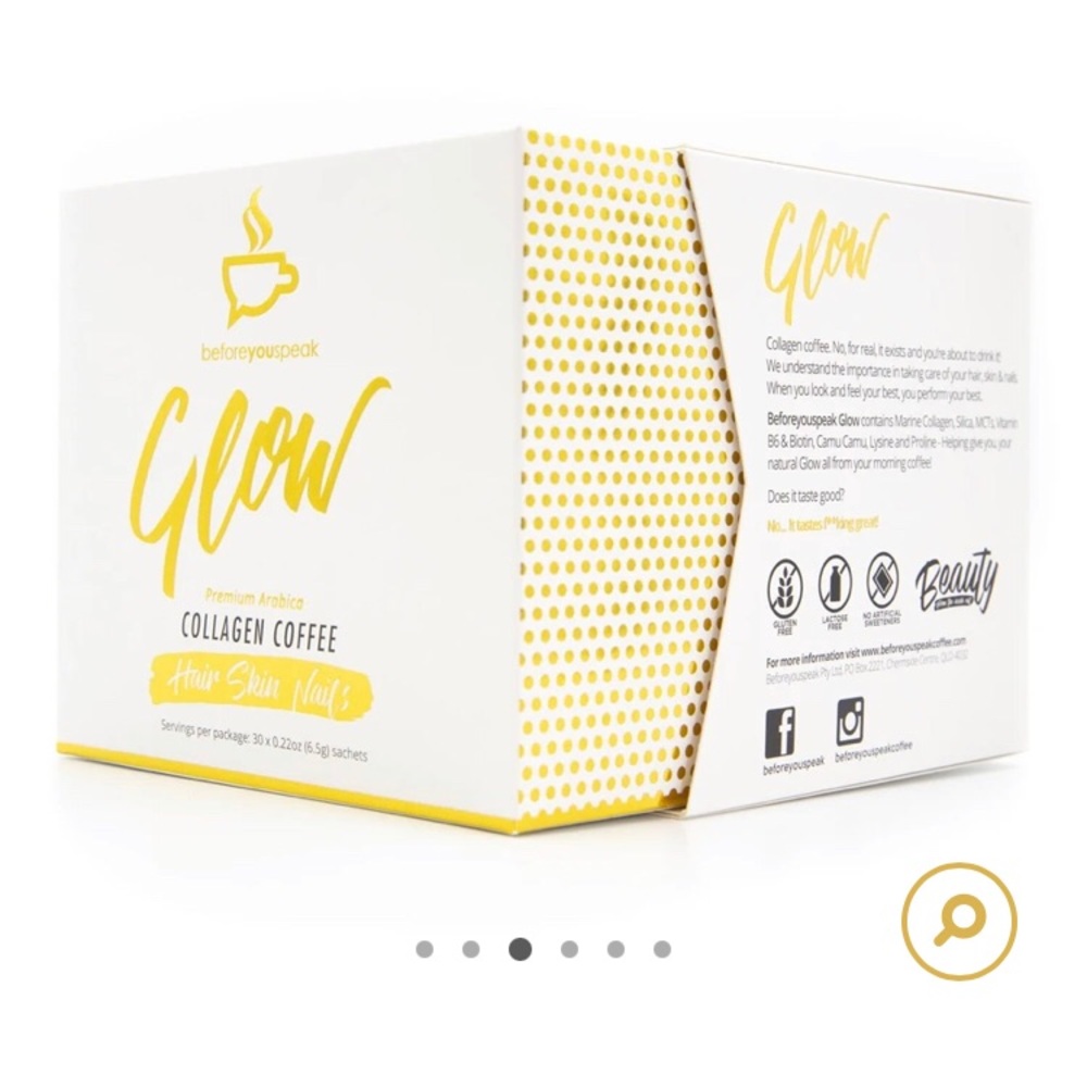 Coffee with Collagen!! BeforeYouSpeak GLOW Collagen Coffee with vitamins